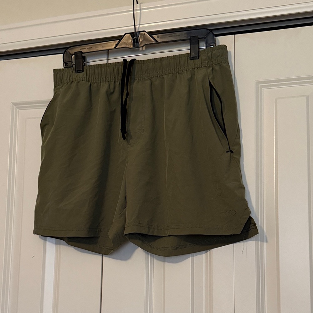 Men's Athletic Olive Shorts